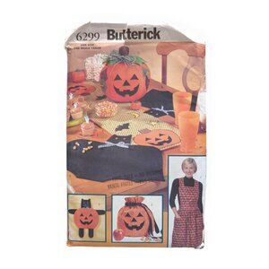Butterick 6299 Halloween Tabletop Apron Pattern - Uncut